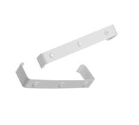110x55mm / 4x2 inch Rectangular Ducting Ventilation Mounting Clip - White Plastic Support Bracket for Flat Channel Duct/Pack of x2