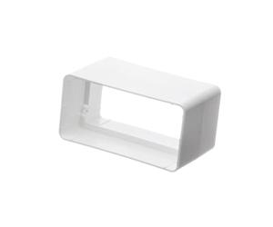 110x55mm Duct Connector - Straight Joint - Rectangular Flat PVC Ducting