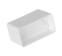 110x55mm Duct Connector with Non-Return Damper Flap - Straight Joint - Rectangular Flat PVC Ducting