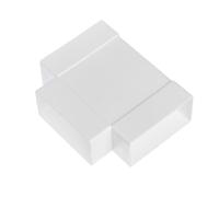 110x55mm T-Piece Duct Connector - Rectangular Flat PVC Ducting