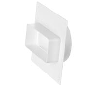 110x55mm to Ø100mm Rectangular to Round Ducting Adaptor with Flange - Connector Adapter