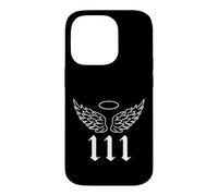 111 Angel Number Wings, Minimalist Guardian Halo Spiritual Case for iPhone 14 Pro