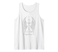111 Intuition Angel Wing Numerology Growth Affirmation Tank Top
