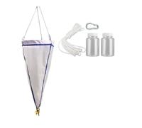 112/64 μm Research Grade Plankton Collection Net for Freshwater & Marine Organisms with Rope & Bottles