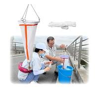112/64 μm Research Grade Plankton Net for Phytoplankton & Zooplankton Sampling - 125/200 Mesh Collection Net for Freshwater and Marine Use(25#)