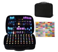 112-Bottle Essential Oils Organizer,Hard Shell Essential Oil Storage Holder Carrying Case,Traveling Bag with Foam Insert & Elastic Band Slots,Holds 5ml,10ml,15ml Standard and Roller Bottles (Black)