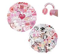 112 PCS Bookish Aesthetic Reading Stickers for Scrapbook Laptop Heart Shape Booktok Stickers