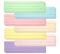112 Sheets Pastel Sentence Strips 92LB/250gsm 12” x 3” 7 Assorted Colors