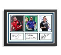 (112) Stephen Bunting Luke Littler Gary Anderson Darts Legends Signed Framed Autograph Signature A4 (21 X 297 CM) Art Work Wall Art Display (REPRINT) #####