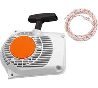 1121 080 2101 recoil rewinding starter cover assembly for Stihl MS240 Ms260 chainsaw with 2 Mira ropes