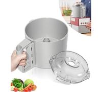 112204S Cutter Bowl & 106458S Cutter Bowl Lid Fits for Robot Coupe R2, R2B, R2N, R2 Dice Food Processor, 3 Quart