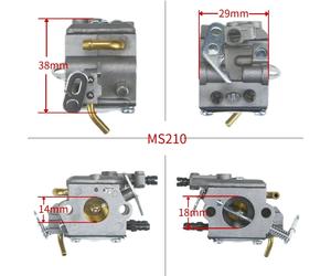 1123-120-0620 Carburetor for Stihl 021 023 025 MS210 MS230 MS250 C1Q-S92 C1Q-S76