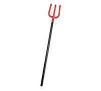 112cm Devil Fork Detachable Plastic Pitch Fork Diablo Trident Black Red Halloween Prop Weapon Horror Fancy Dress Costume Accessory Ladies Mens