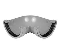 112mm Half Round Gutter Angle 90° Grey, 1 in Pack