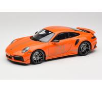 113069074 Porsche 911 992 Turbo S Coupe Sport Design Orange Minichamps 1/18
