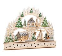 11384 Winter Village Light Arch, Made of Wood, Electrical Light with Music