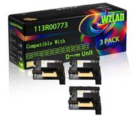 113R00773 Compatible for Xerox Drum Unit with Chip Phaser 3610 WorkCentre 3615 3655 3655i Printers (3 Pack Black)