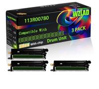 113R00780 Compatible for Xerox Drum Unit with Chip VersalInk C7030 C7020 C7020DN C7025 Printers (3 Pack Black)