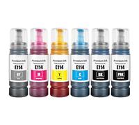 114 Ink Compatible for Epson 114 Ink Bottle ET-8550 ET-8500 Printer (6-Pack, Black/Photo Black/Cyan/Magenta/Yellow/Grey)