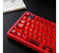 114 Keys Transparent Keycaps PC Cherry Profile Red Keycap Set Fit for Cherry Mx Switches Mechanical Keyboard