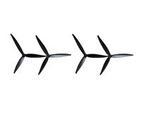 1145 11 Inch Glass Fiber Nylon Propellers, 3-Blade Props for Cinelifter FPV Drones, Black, 2 pcs