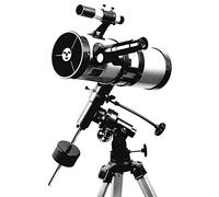 114mm EQ Space Astronomical Refractor Telescope, Great for Planetary & Deep Space Observation, Manual Focus, Green Coated Optics, Beginner & Children Friendly