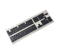 115 Keys Black Night Key Cap Set EDMS Height Double Shot PBTS Enhance Typing on Computers and Laptops