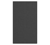 (115 x 200 cm) vidaXL Doormat Stripe Black and Grey 115x200 cm mat welcome mat