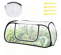 115 x 55 x 45cm Pop Up Garden Mesh Plant Cover, Garden Pest Insect Barrier Netting with 4 Detachable Stakes, Insect Netting for Vegetables for Anti Birds,Insects,Protect Plant Vegetable Fruit