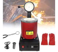 1150℃ /2102 ℉ Metal Melting Furnace, 1800W Electric Melting Furnace with Automatic Temperature Control Device, for Jewelry Precious Metals Gold Silver Copper Aluminum 1KG