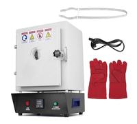 1150°C Electric Jewelry Casting Burnout Furnace, 1750W Digital Sintering Kiln with PID Temperature Control & Observation Window, Ceramic Fiber Chamber for Lost Wax Burnout, Metal Melting