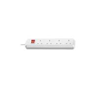 1150423 Brennenstuhl Extension Skt 4 Way White 1.5M Eco-Line