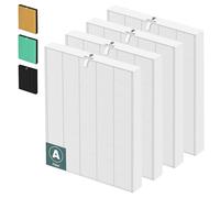 115115 HEPA Replacement Filter A for Winix Plasmawave Air Purifier C535 5300 5300-2 6300 6300-2 P300 AM90 C909 9800,H13 True HEPA Size 21 Filters,4 Pack,White