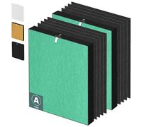 115115 HEPA Toxin Absorber Replacement Filter A for Winix Plasmawave Air Purifier C535 5300 5300-2 6300 6300-2 P300 AM90 C909 9800, 2 x True HEPA Size 21 Filters + 8 x Carbon Prefilters