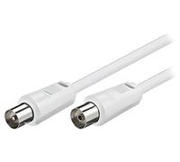 11514 cable 10 m coaxial female 9.5 mm, coaxial male 9.5 mm white Goobay