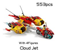 11541pcs Monkie Kid Series Cloud Jet Building Blocks Dronecopter Aircraft Speed Motorbike Bricks Toys For Children Boys Gifts The Bone Demon