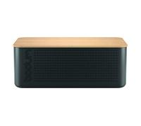Bodum BISTRO Bread Box Large - Black with Bamboo Lid