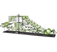 1155pcs Level 3-8 Marble Roller Coaster Kit, 820+ PCS Glow-in-the-Dark Marble Run with Steel Balls - Luminous Rail Maze Building Toys, STEM Construction Set for Ages 14+ & Adults