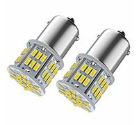 1156 LED Bulbs P21W BA15S 12V 24V, 5W 6000K 54SMD For Car LED Backup Reverse Lights, Rear Fog Light, DRL Daytime Running Light, Rv Interior Lights White. 2Pcs