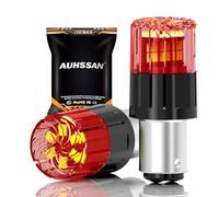 1157 BAY15D P21/5W LED Bulb, Super Bright Red 6.5W 12V-24V Non-Polarity 2835 18SMD LED Bulbs Car Replacement Lights for Backup Reverse Tail Turn Signal Brake Lights, Daytime Running Light (2Pack)