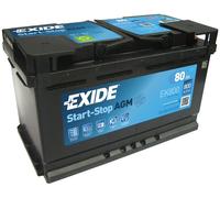 115AGM Car Battery Exide EK800 12V 80Ah 800CCA -Yuasa YBX9115 Equivalent