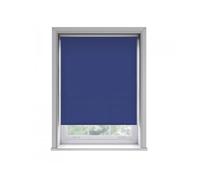 115cm No Drill Navy Thermal Blackout Roller Blind (170cm Drop), Blue