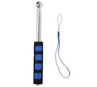 115CM Stainless Steel Hollow Drum Hammer Sound Detection Folding Rod, Thickened Telescopic Pole for House Tile Ceiling Floor Inspection