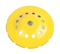 115mm 125mm 180mm Diamond Double Row Grinding Disc for Angle Grinder, Brick Concrete Stone Asphalt Ceramic Cutting, Vibration - Free Dry Wet Use, Gold Silver Yellow (180mm)