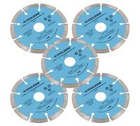 115mm 4-1/2in Segmented Diamond Cutting Disc Blade Stone Brick Angle Grinder 5pc