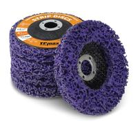 115mm 4.5 Inch Strip Discs Stripping Discs Rust Remover Wheel Remove Paint and Oxidation Poly Strip Wheel Disc Abrasive Angle Grinding Wheel - 5 Pack(Purple)