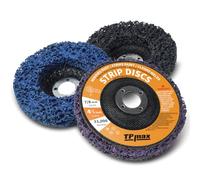 115mm 4.5 Inch Strip Discs Stripping Discs Rust Remover Wheel Remove Paint and Oxidation Poly Strip Wheel Disc Abrasive Angle Grinding Wheel - 3 Pack(Purple/Blue/Black)