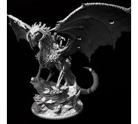 115mm Ancient Hell Dragon Rider Resin Model Kit Unpainted and Unassembled Resin Model Parts //YJ0F-3