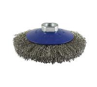 115mm Angle Grinder Bevel Brush - Crimped Stainless Steel