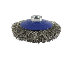 115mm Angle Grinder Bevel Brush - Crimped Stainless Steel